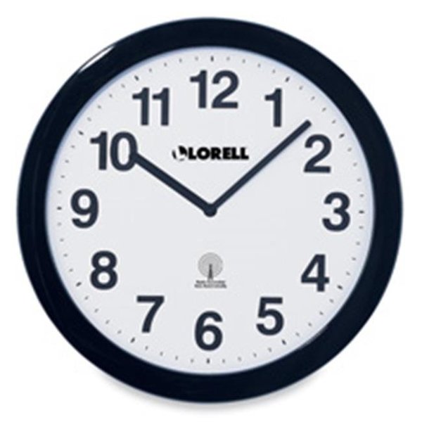 Clock Creations Wall Clock- 12in.- Arabic Numerals- White Dial-Black Frame CL127147